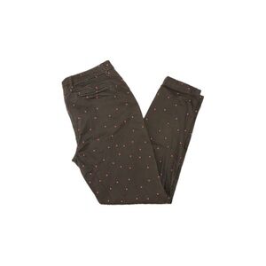 Boden Rachel Chino Pants Style WM466 Olive Khaki with Fluro Pink Spot – Size 8R